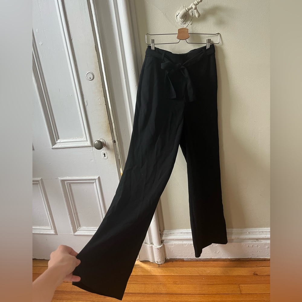 Babaton High Waisted Wide Leg Dress Pants